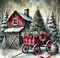 13.8x13.8 inches - Winter House The Diamond Paintings Kits for Beginners(Christmas)